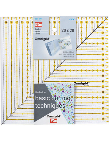 Omnigrid Patchwork-Regel quadratisch 20 x 20 cm