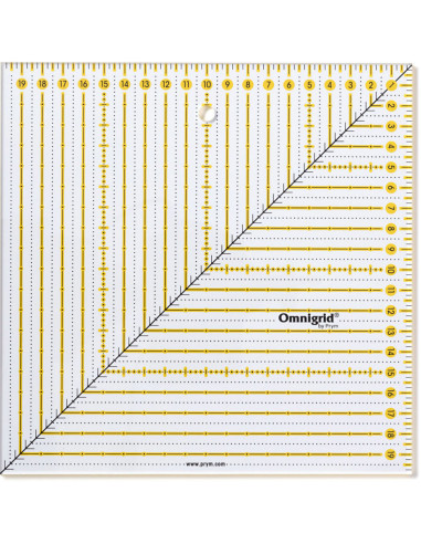 Omnigrid Patchwork-Regel quadratisch 20 x 20 cm