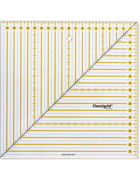 Omnigrid Patchwork-Regel quadratisch 20 x 20 cm