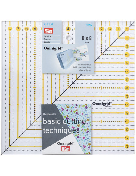 Omnigrid Patchwork-Regel quadratisch 8 x 8 Zoll