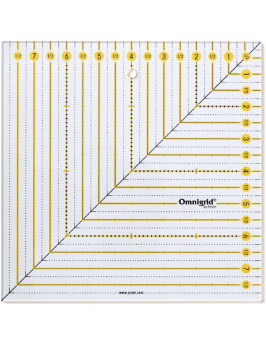 Omnigrid Patchwork-Regel quadratisch 8 x 8 Zoll