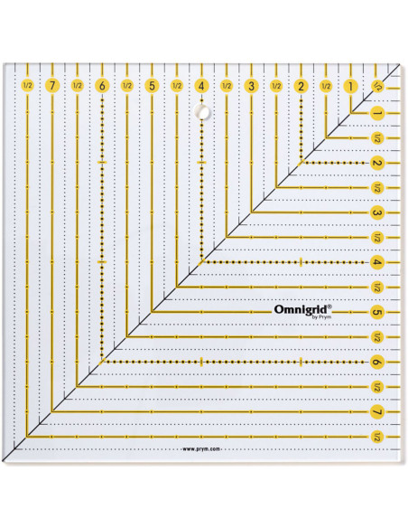 Omnigrid Patchwork-Regel quadratisch 8 x 8 Zoll