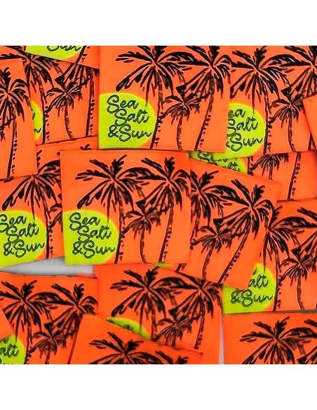 Satz von 5 gewebten Aufnähern zum Annähen Sea Salt & Sun