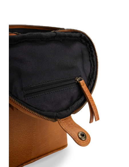 Ledertasche für Strickzubehör Muud Grace - Whisky