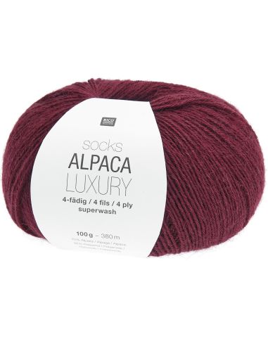 Alpaka Luxury 4-fädige Sockenwolle Rico Design