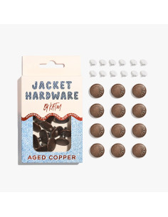 Jeans-Knopfset für Jacken - Kupfer