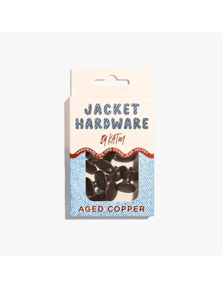 Jeans-Knopfset für Jacken - Kupfer
