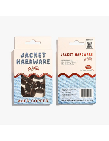 Jeans-Knopfset für Jacken - Kupfer