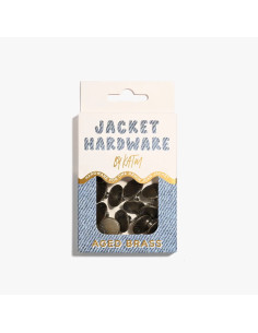 Jeans-Knopfset für Jacken - Messing 2