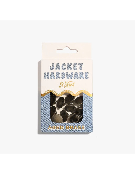 Jeans-Knopfset für Jacken - Messing