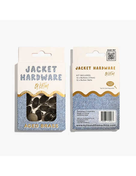 Jeans-Knopfset für Jacken - Messing
