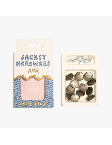 Jeans-Knopfset für Jacken - Messing