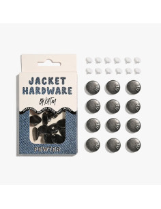 Jeans-Knopfset für Jacken - Zinn