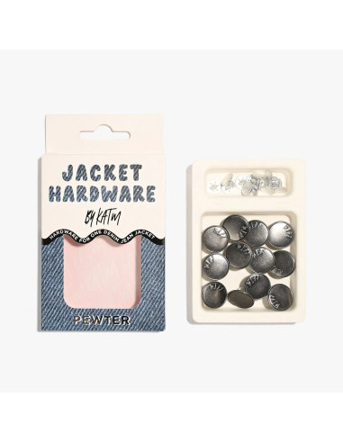 Jeans-Knopfset für Jacken - Zinn