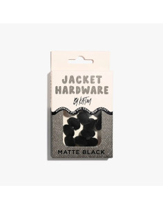 Jeans-Knopfset für Jacken - Matt Schwarz 2