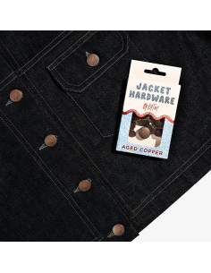 Jeans-Knopfset für Jacken - Kupfer 2