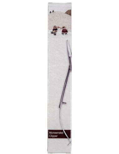 Mikroverzahnte Pinzetten-Schere mit gerader Spitze 12 cm Apliquick