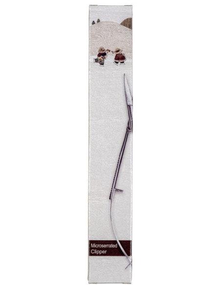 Mikroverzahnte Pinzetten-Schere mit gerader Spitze 12 cm Apliquick
