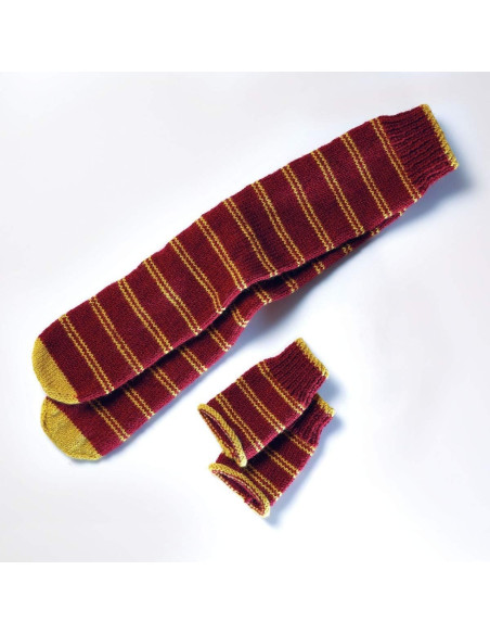 Harry Potter Strickset – Gryffindor Socken und Handschuhe