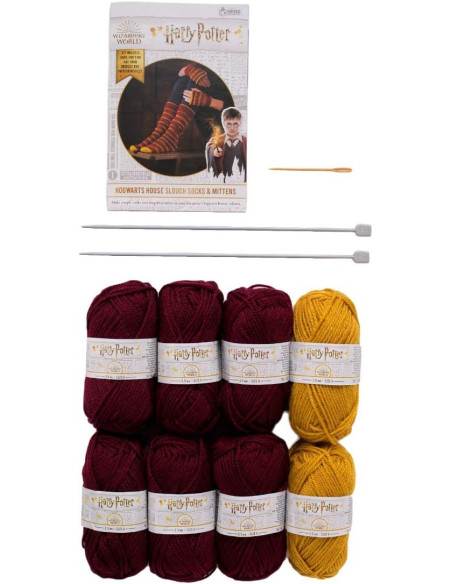 Harry Potter Strickset – Gryffindor Socken und Handschuhe