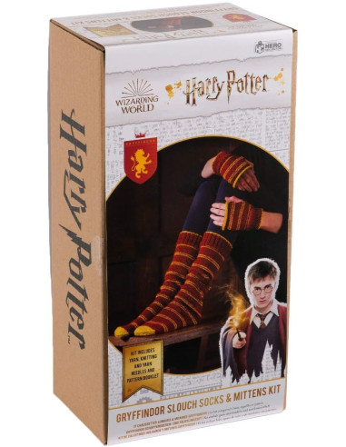 Harry Potter Strickset – Gryffindor Socken und Handschuhe