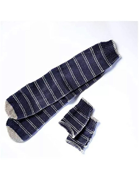 Harry-Potter-Strickset – Socken und Handschuhe Ravenclaw