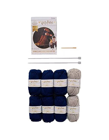 Harry-Potter-Strickset – Socken und Handschuhe Ravenclaw