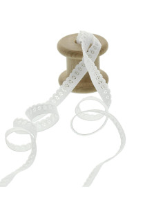 Elastischer Spitzen-Slip - Weiß