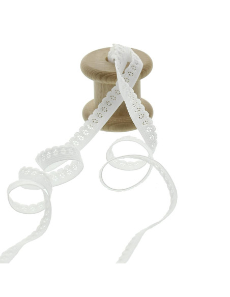 Elastischer Spitzen-Slip - Weiß