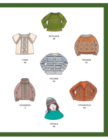 Nordische Strickmusterbuch - 12 Modelle zum Stricken für den Winter