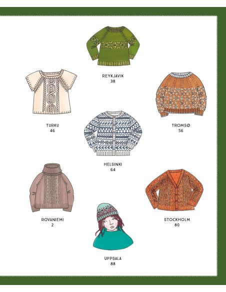 Nordische Strickmusterbuch - 12 Modelle zum Stricken für den Winter