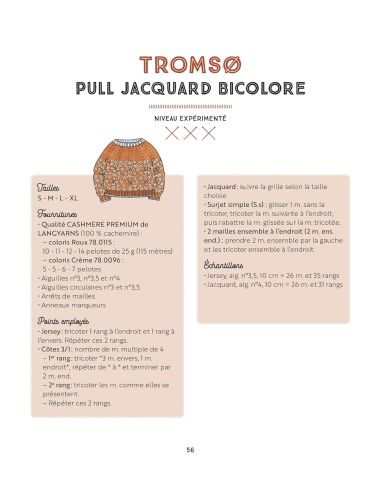 Nordische Strickmusterbuch - 12 Modelle zum Stricken für den Winter