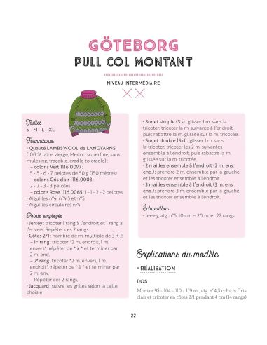 Nordische Strickmusterbuch - 12 Modelle zum Stricken für den Winter