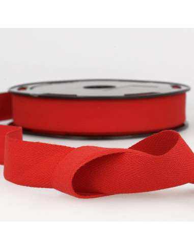 Köperband Baumwolle - Rot