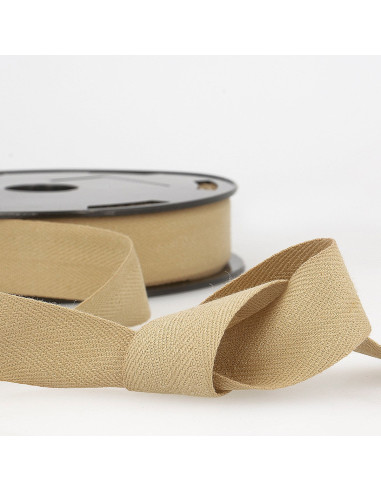 Köperband Baumwolle - Beige