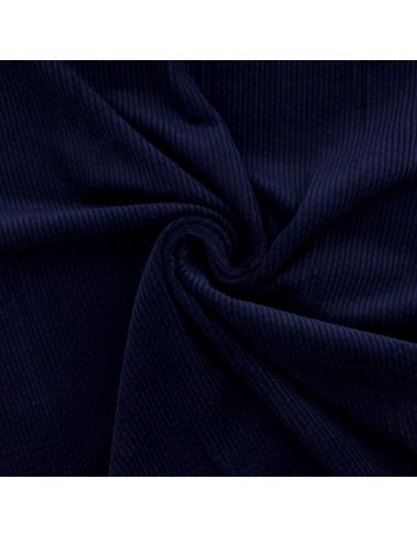 Baumwoll-Cordstoff - Marineblau