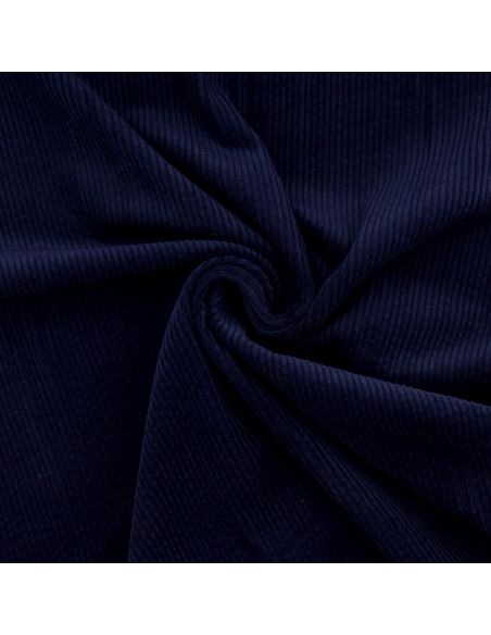 Baumwoll-Cordstoff - Marineblau