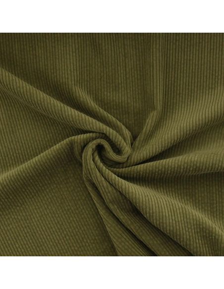 Baumwoll-Cordstoff - Oliv