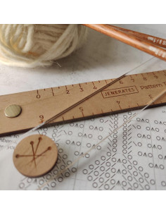 Magnetische Strickverfolgung – Führungslinienlineal aus recyceltem Acryl 2