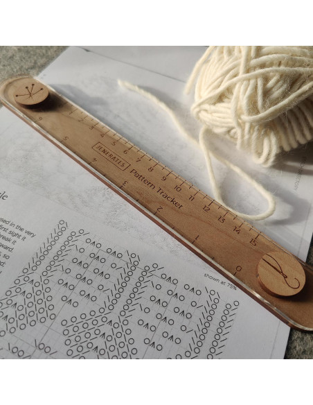 Magnetische Strickverfolgung – Führungslinienlineal aus recyceltem Acryl