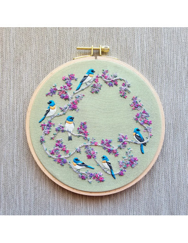 Kit broderie - Birds & Blooms