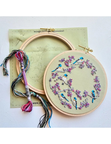Kit broderie - Birds & Blooms