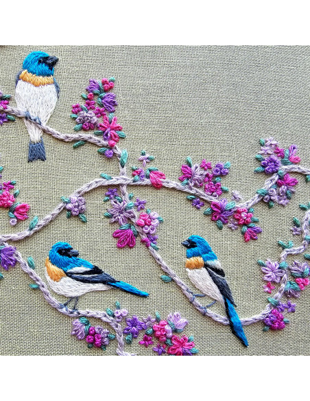 Kit broderie - Birds & Blooms