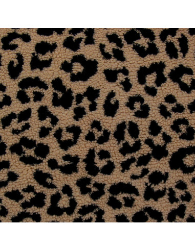 Teddy-Schlingenfellstoff - Leopard