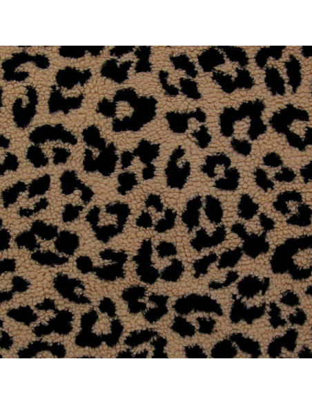 Teddy-Schlingenfellstoff - Leopard