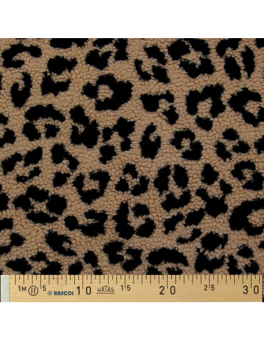 Teddy-Schlingenfellstoff - Leopard