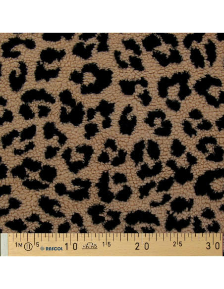 Teddy-Schlingenfellstoff - Leopard