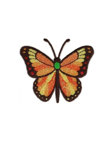 Bügelbild Schmetterling - Orange