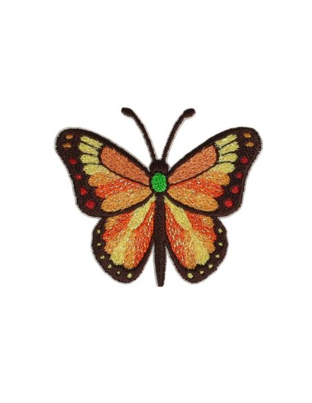 Bügelbild Schmetterling - Orange
