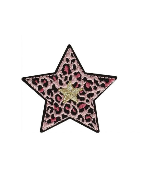 Bügelaufnäher Stern - Der rosarote Panther